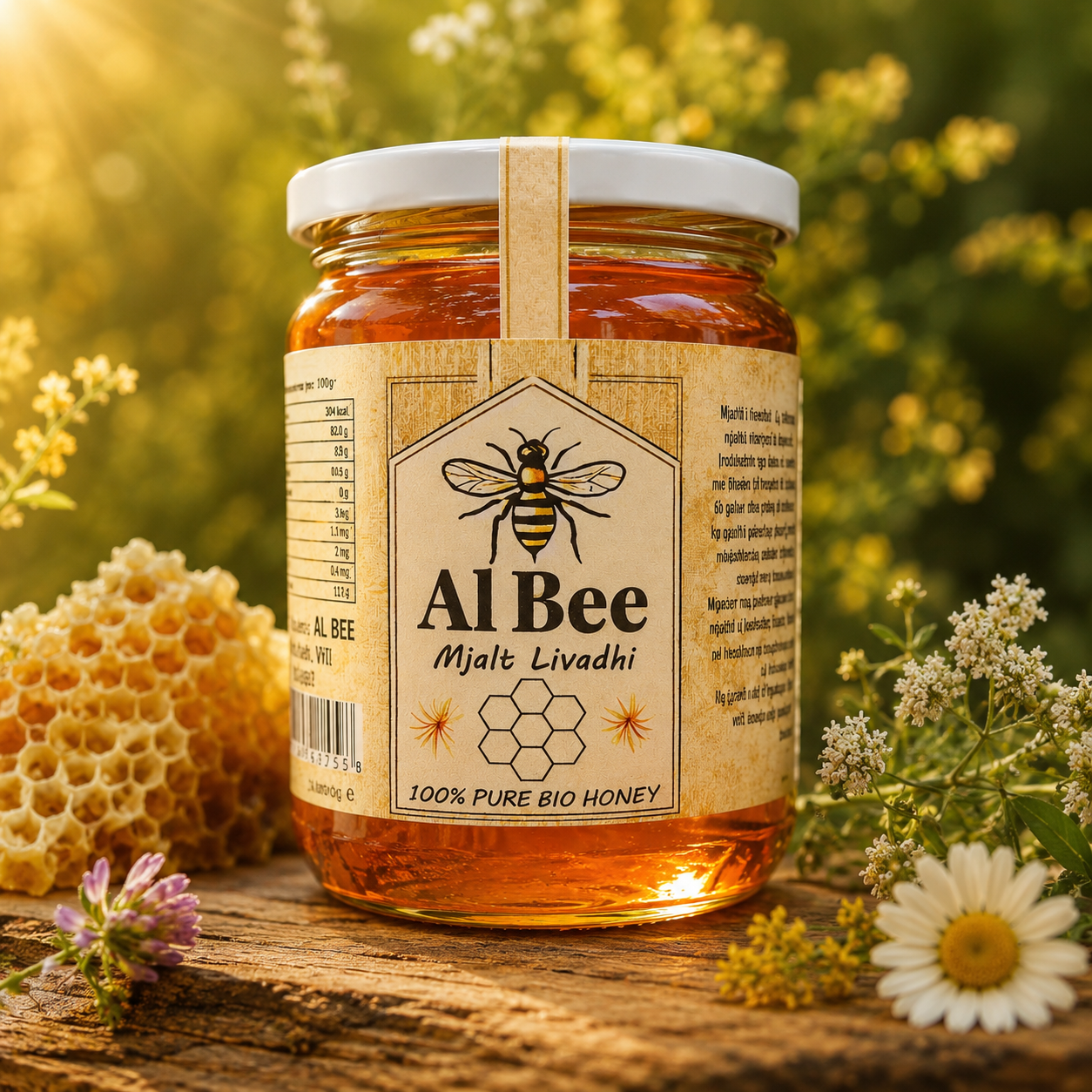 Mjaltë Livadhi “Al Bee” – 100% Bio Honey