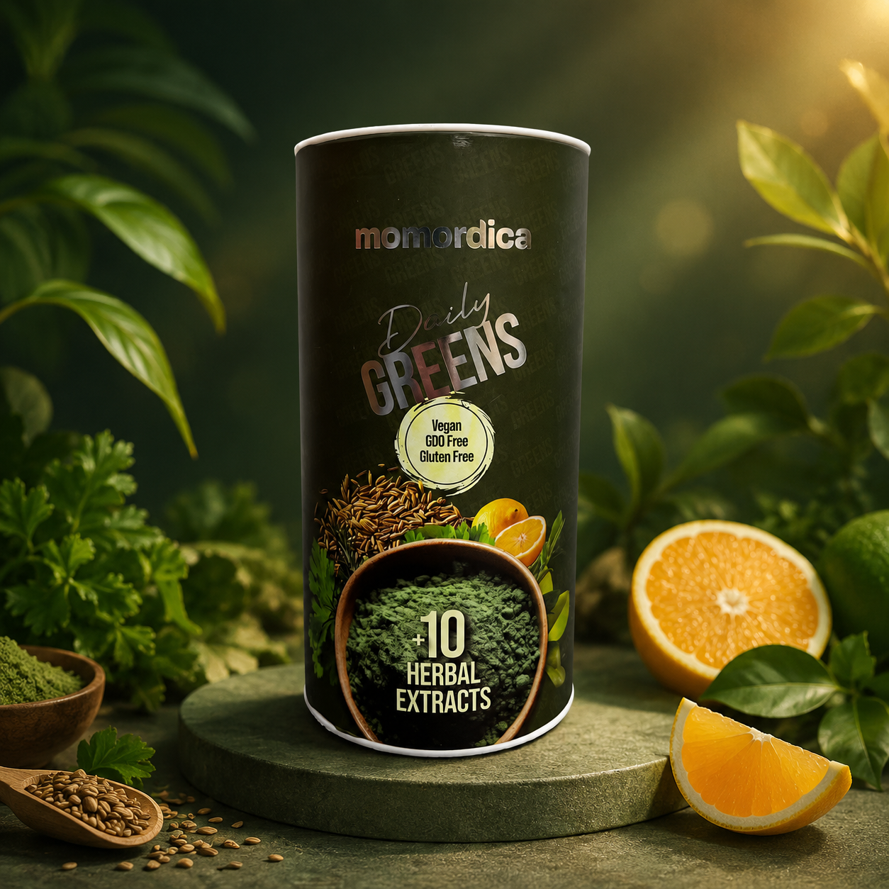 Momordica Daily Greens - Jetoje Jeten me stil të balansuar nga Bimët