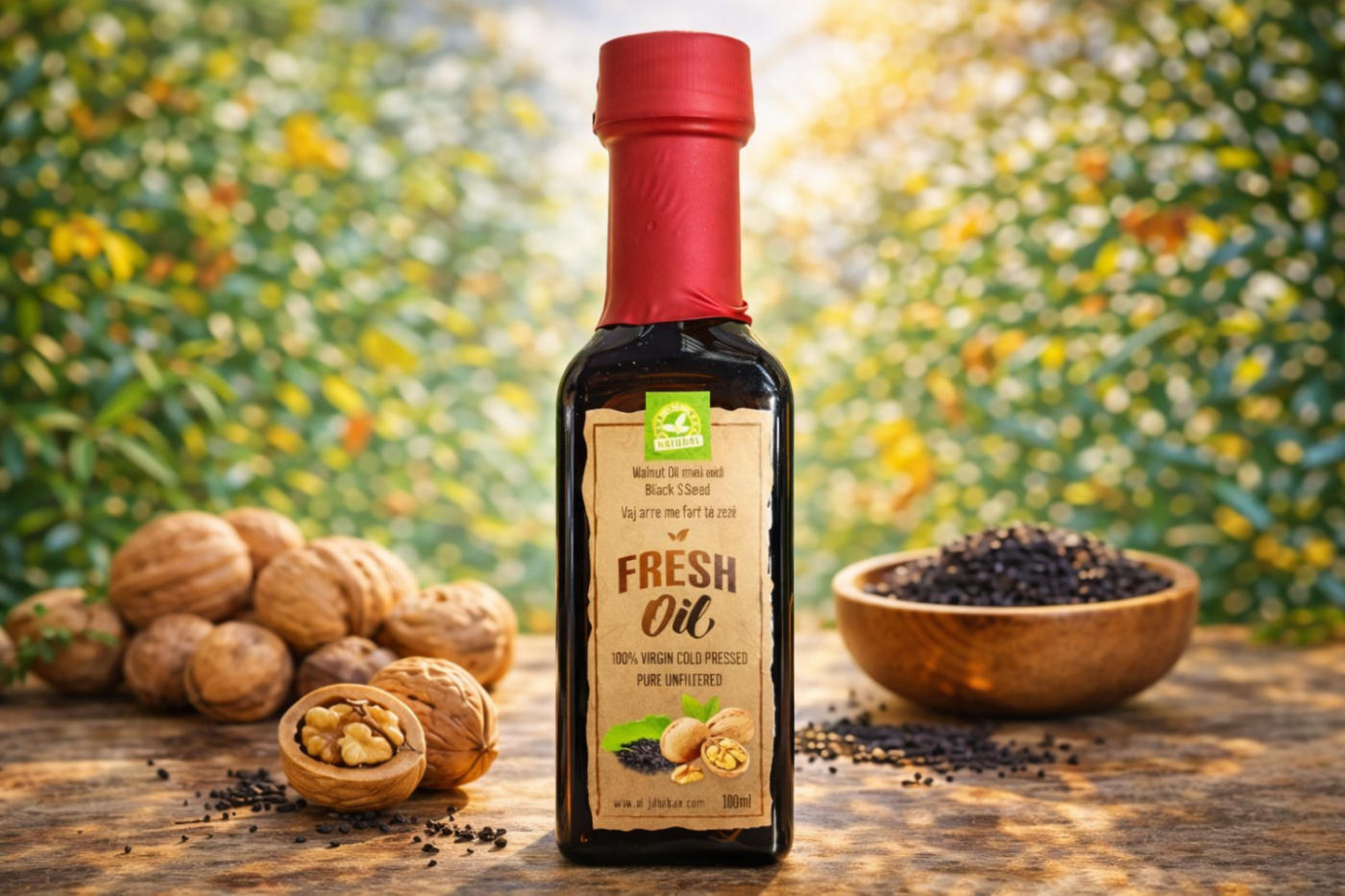 Vaj Arre i Përzier me Vaj të Farës së Zezë | 100% Cold Pressed & Natyral